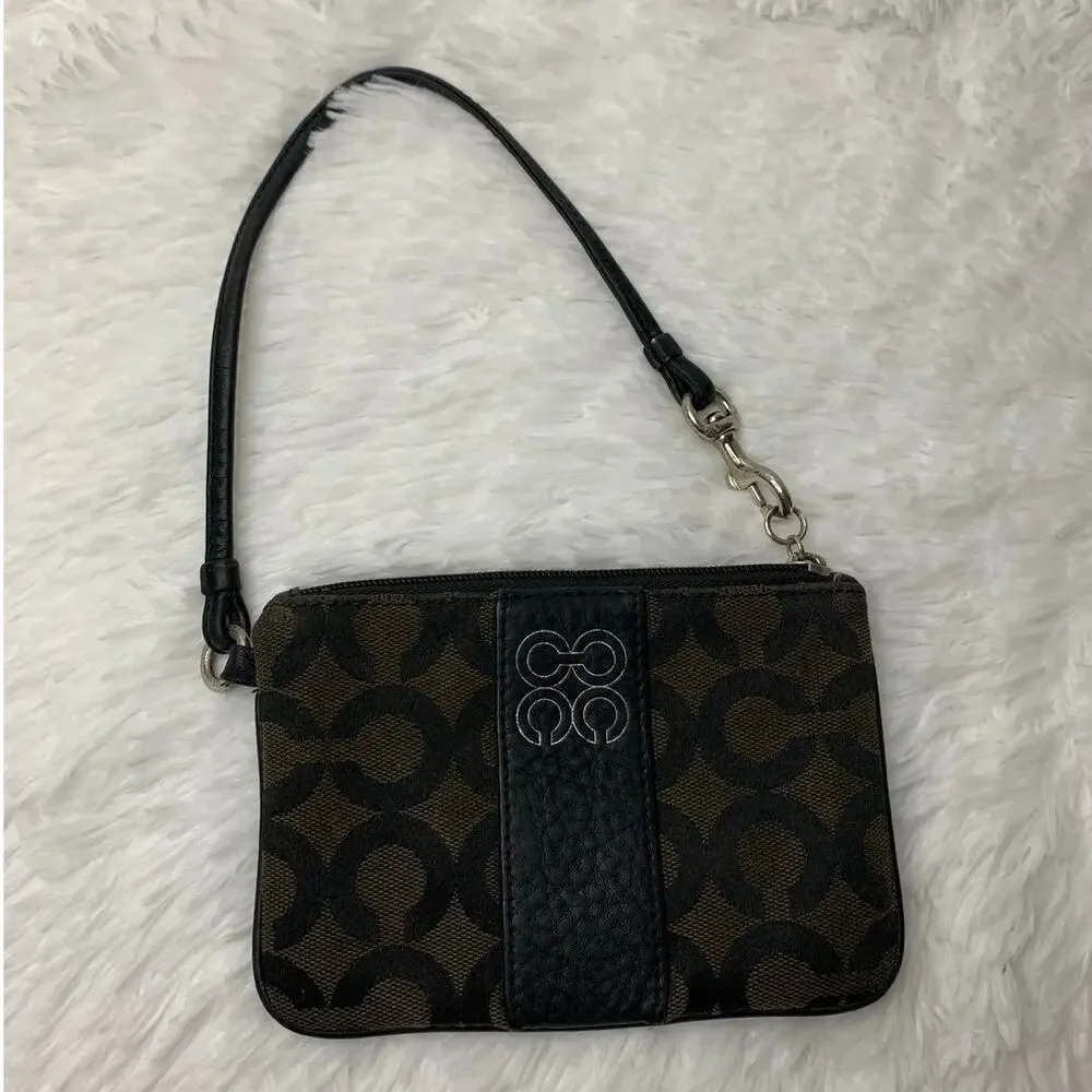 Coach Black Wristlet